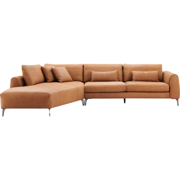 Cuir Modern Simple Corner Sofa Family Living Room